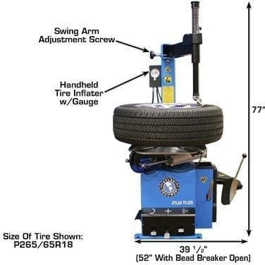 Thumbnail: Atlas TC229 Tire Changer + PWB50 Wheel Balancer Combo Package