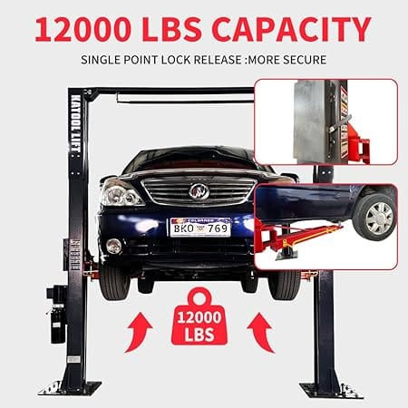 Thumbnail: Katool AM120SD 12,000lbs 2 Post Lift