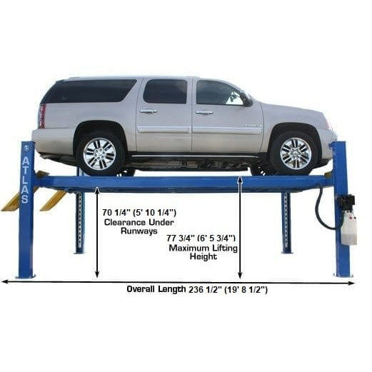 Thumbnail: Atlas 412 12,000 lb Commercial 4-Post Lift