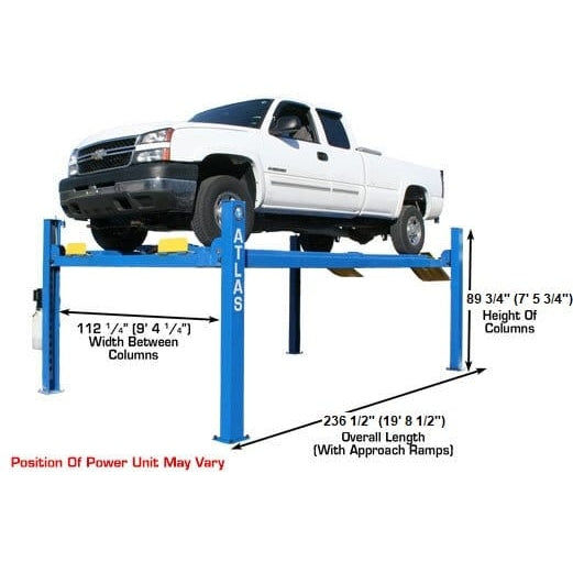 Thumbnail: Atlas 412 12,000 lb 4-Post Lift + RJ6 Jacks Combo