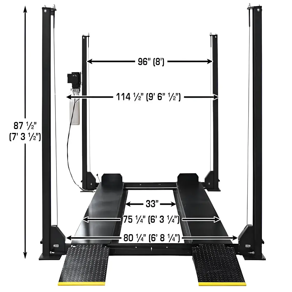 Thumbnail: Atlas Apex 8, 8,000 lb 4 Post Vehicle Storage Lift - ALI Certified