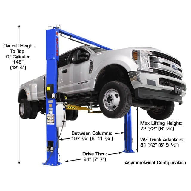 Thumbnail: Atlas Platinum PVL10 ALI Certified 10,000 lb Overhead 2 Post Lift