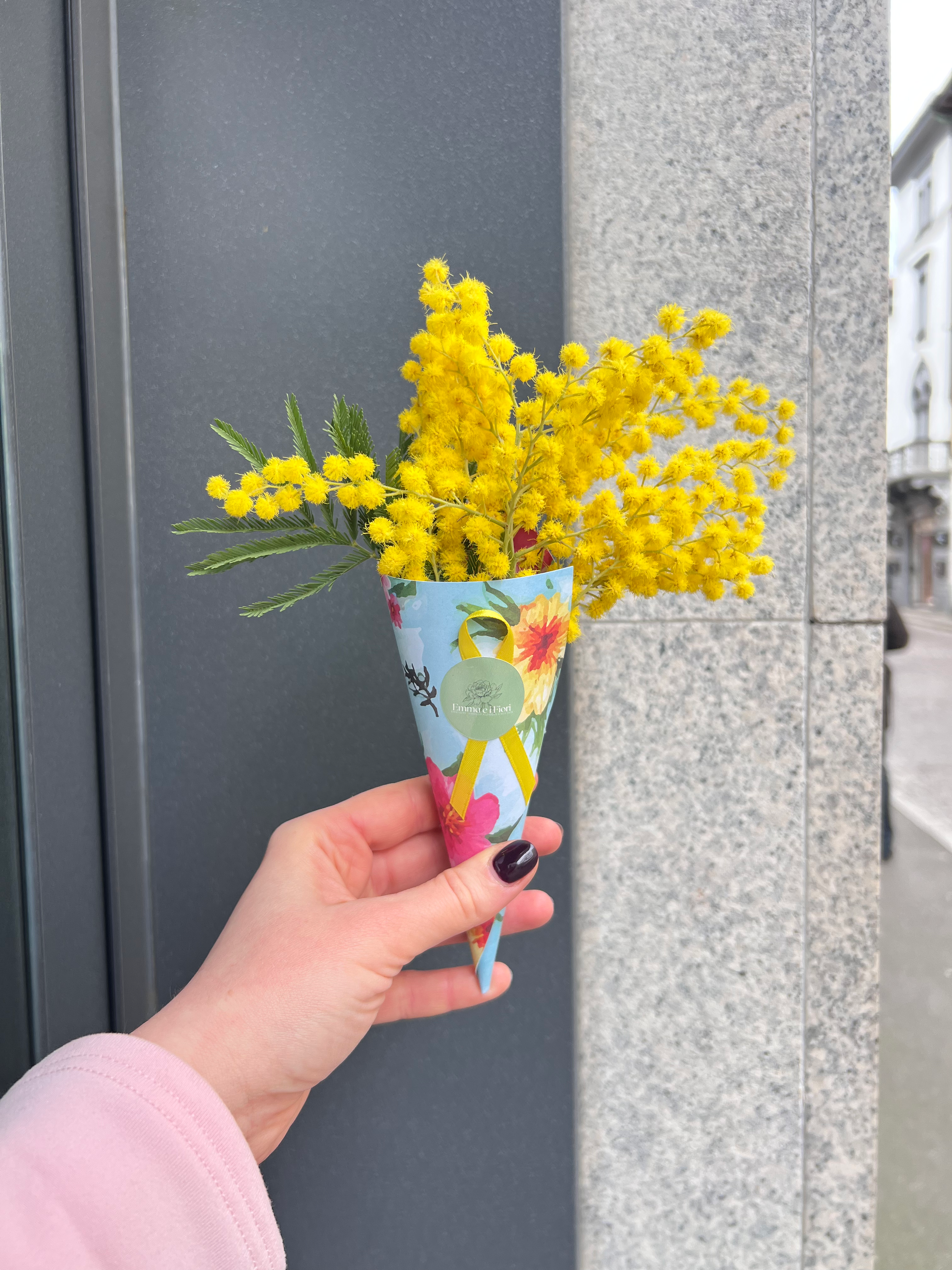 Cono fiorito - Mimosa
