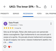 Testimonial esperienza benessere e rituali olistici UKO the Inner sta cusago (milano)