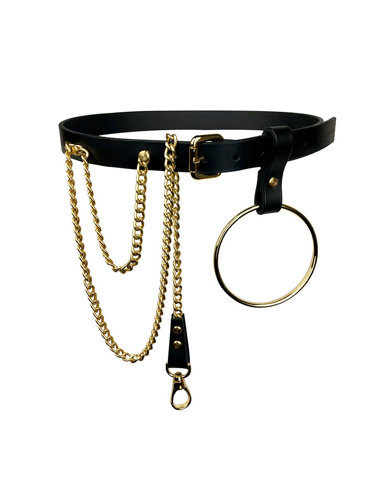 Chain O Ring Belt Leatherartefact Chain O Ring Belt Leatherartefact