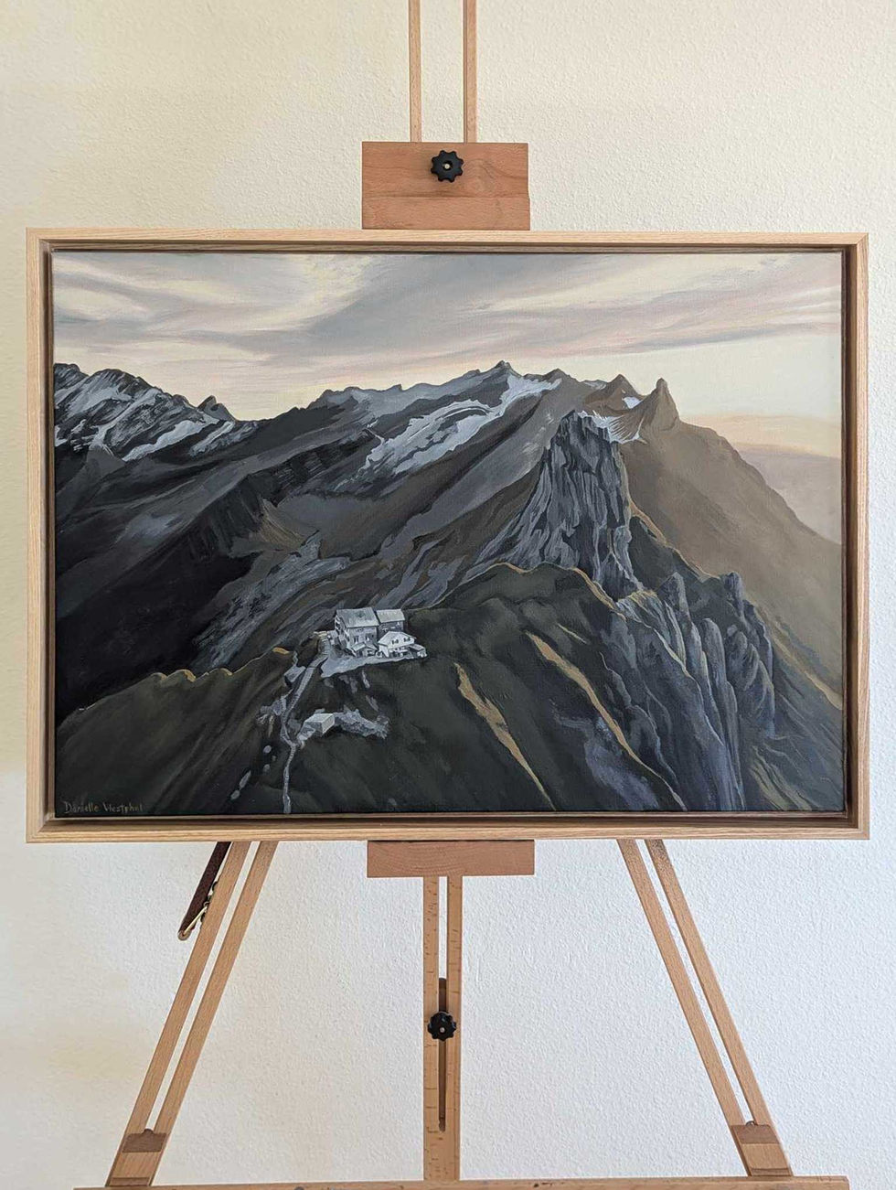 Switzerland Mountain Range, Oil 