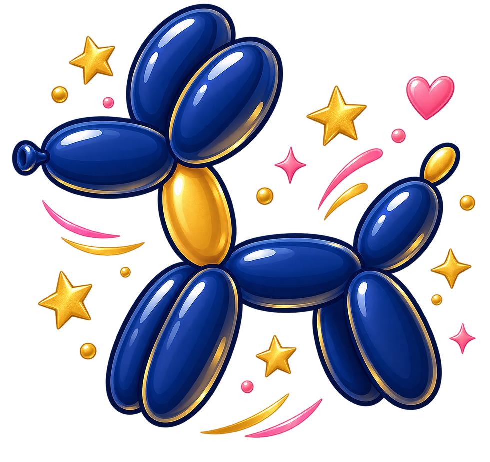 Illustration d’un chien en ballon sculpté – Kiffly