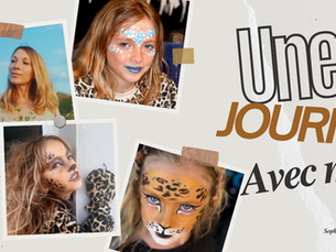 Une journée avec moi : Sophie, maquilleuse enfant professionnelle à Montpellier, présentant ses créations de maquillage artistique lors d’événements et anniversaires.