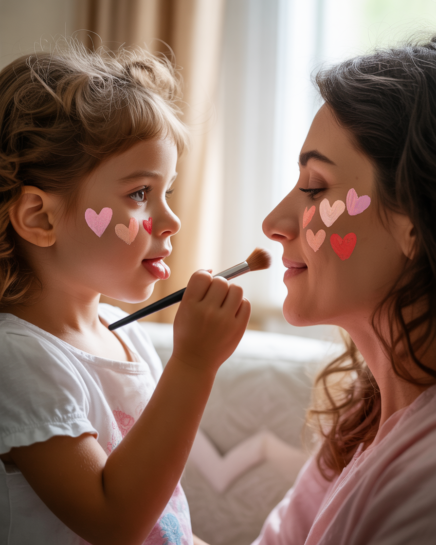 maquillage parent-enfant