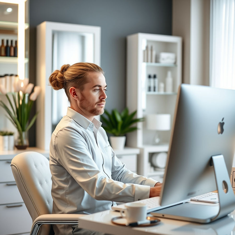 une personne en train de consulter le site internet que mon coup de pouce digital a conçu