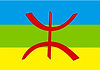 Picture of the Amazigh flag 