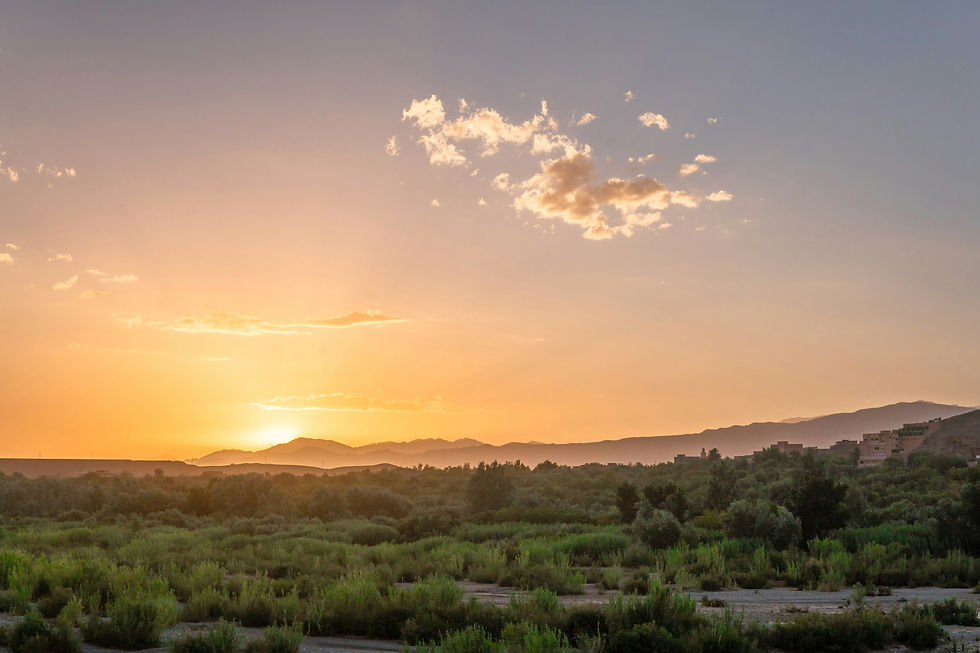 View of Valley of roses in Morocco