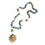 Thumbnail: African Turquoise and Antique Brass Long Necklace