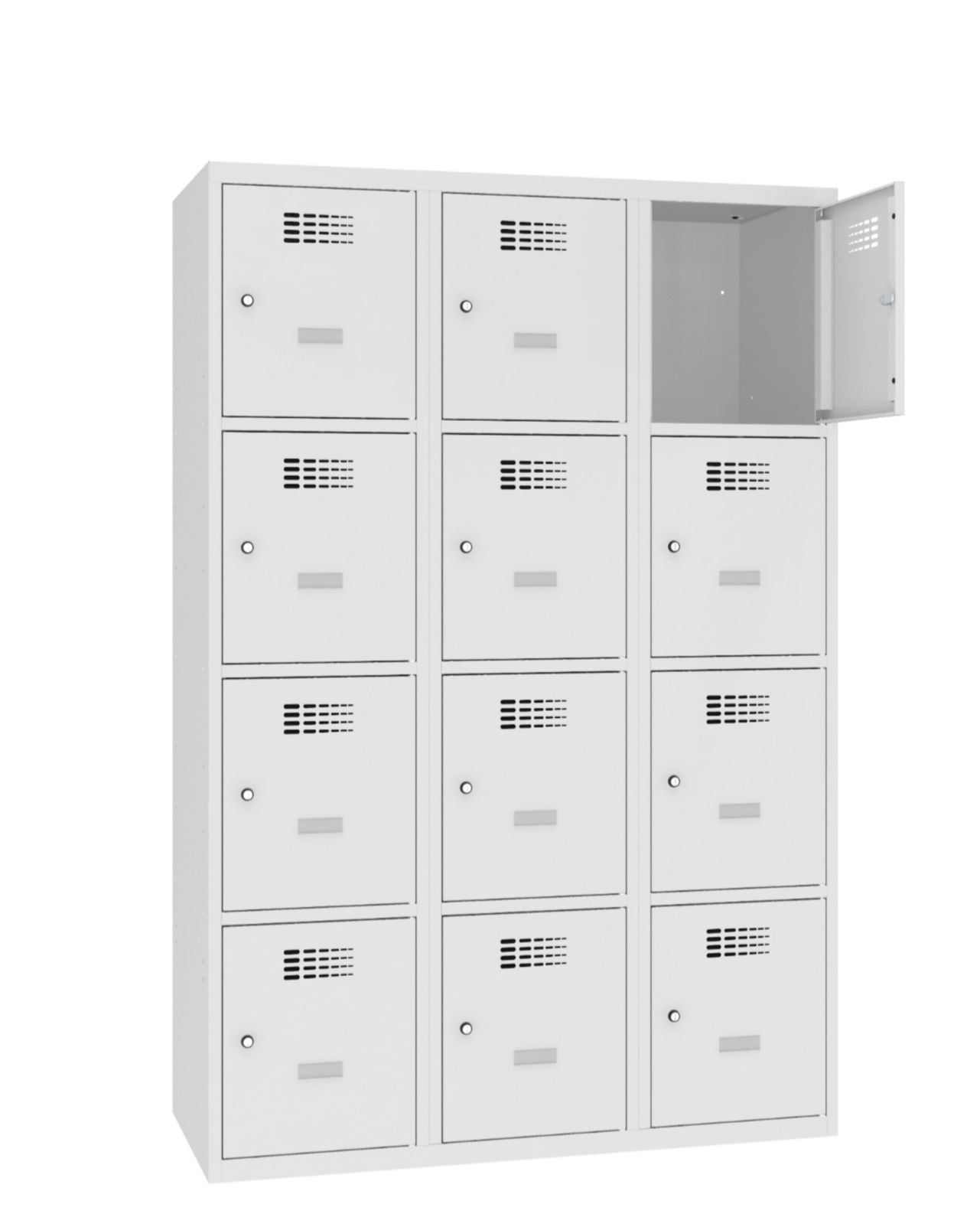 Metāla 4-nodalījumu skapis - mantu glabātuve SUS 434 W ST