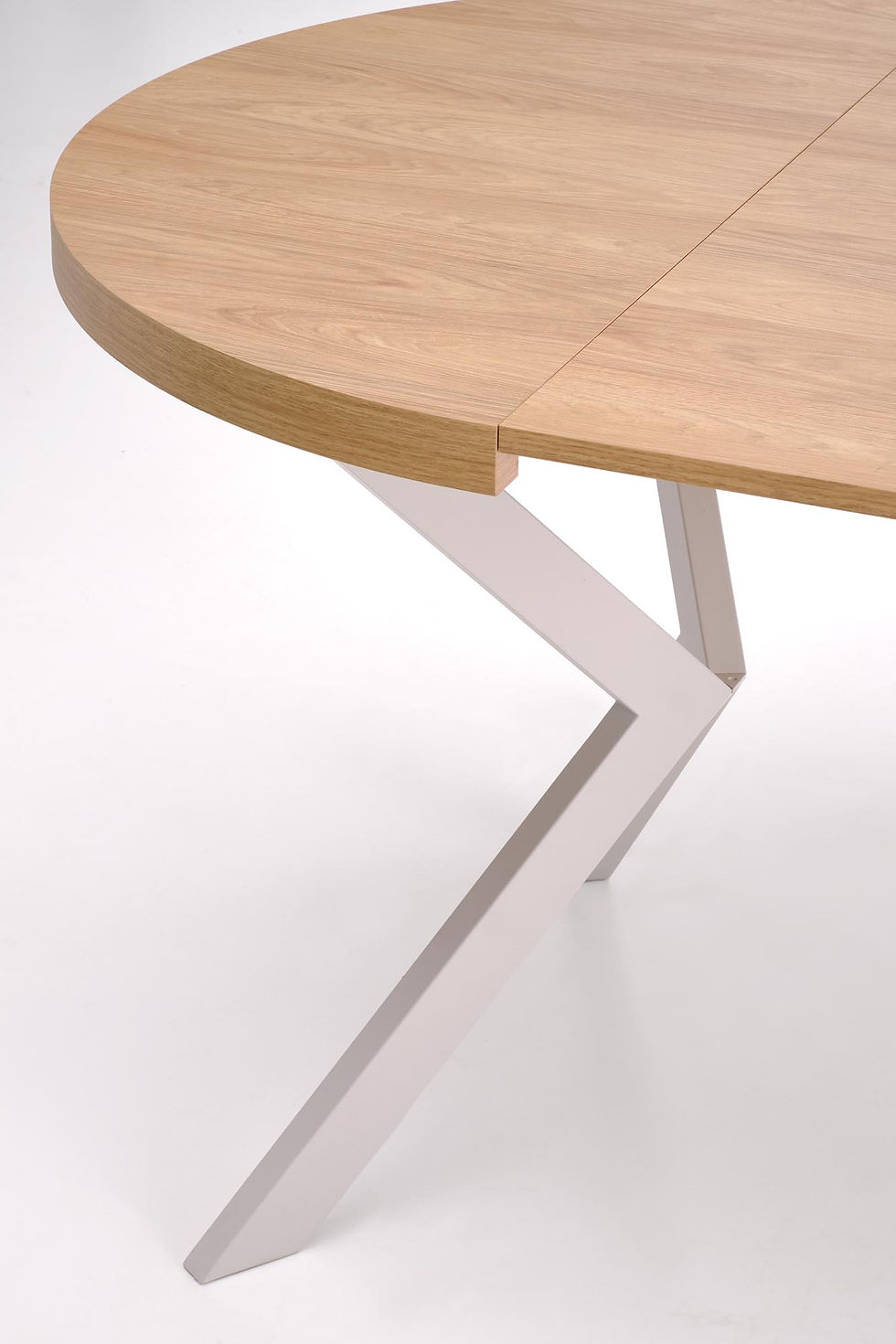 Sīktēls: Izvelkams galds Peroni hickory ozols kašmira kājas