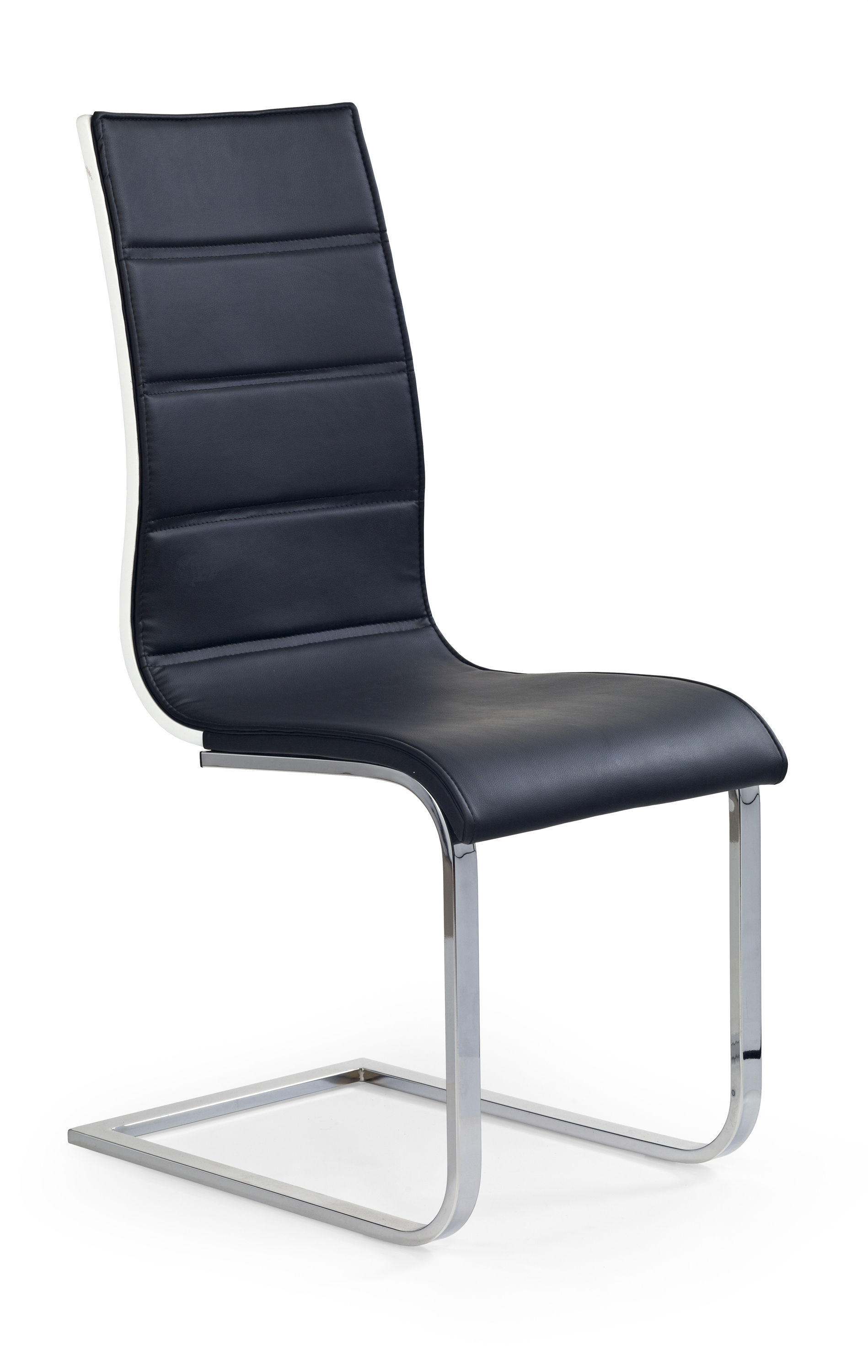 Krēsls K104 melnbalts eko āda