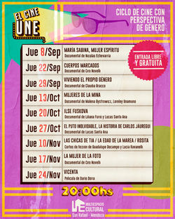 Ciclo de cine con perspectiva de género