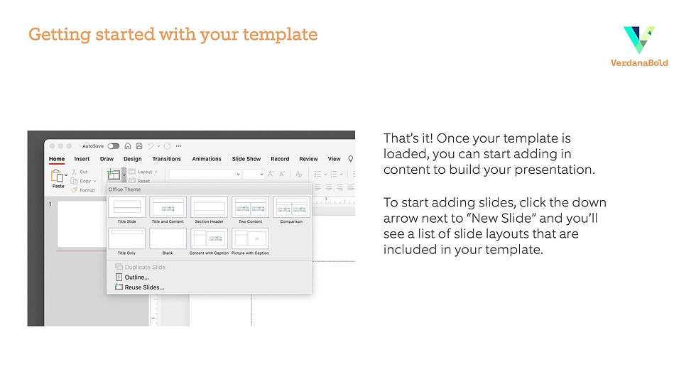 Getting started with your template