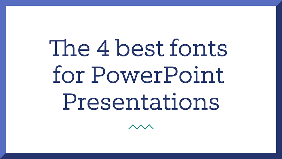 best font for sales presentations