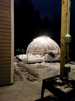 igloo with snow