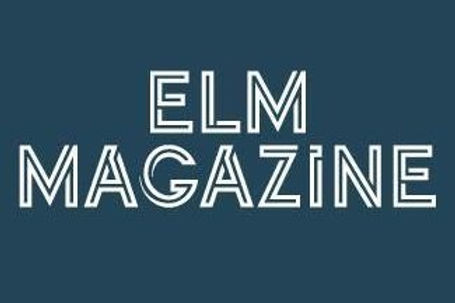 Logo des ELM Magazin, weiße Schrift auf dunkelblauem Hintergrund
