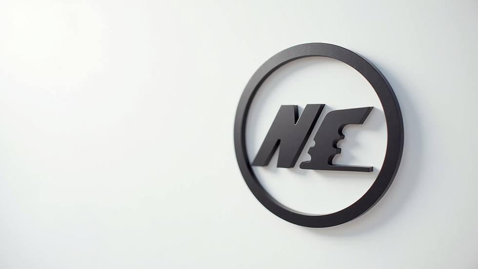 Close-up view of the Nagaoka city emblem on a white background