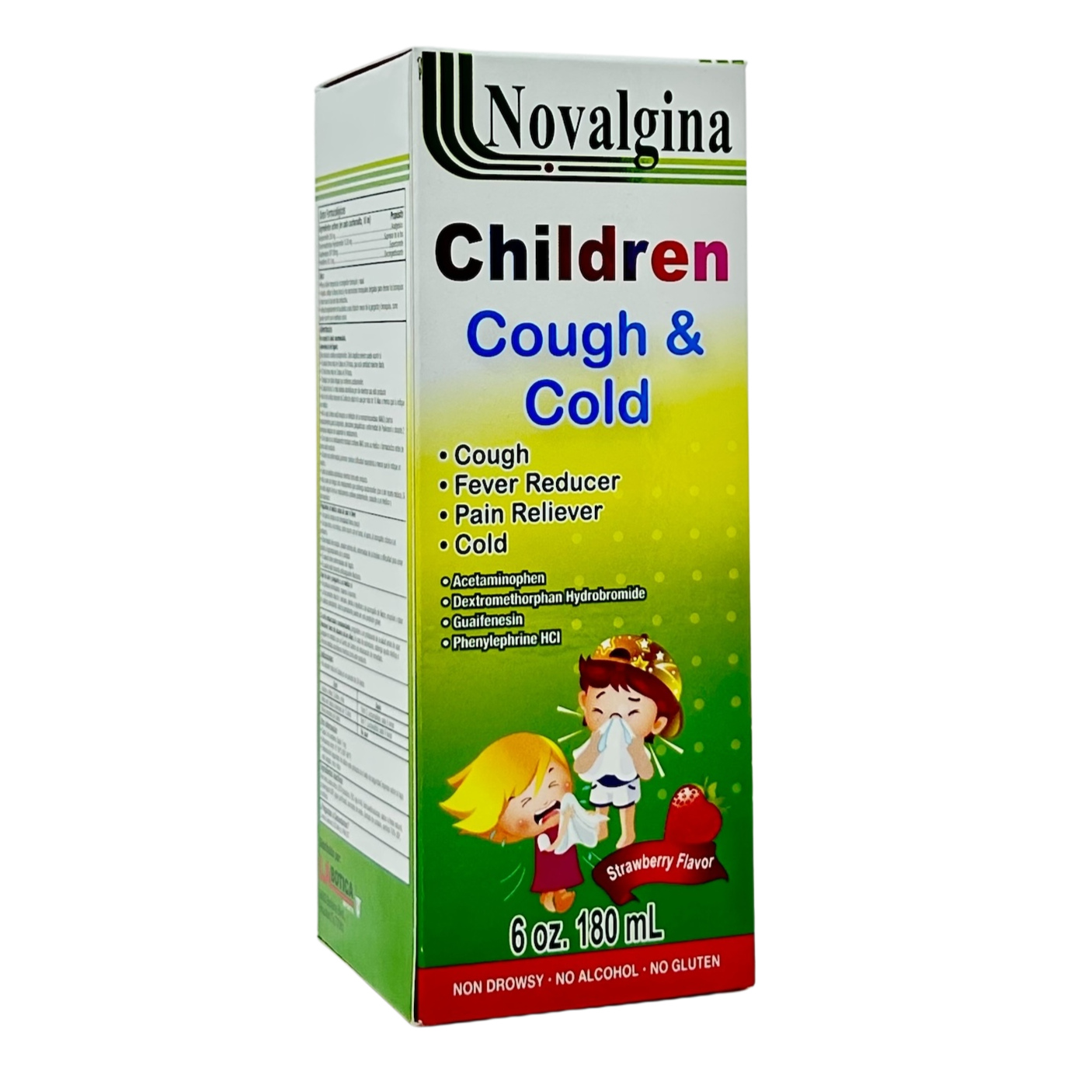 Novalgina Ninos Tos y Resfriado Jarabe 6 oz.