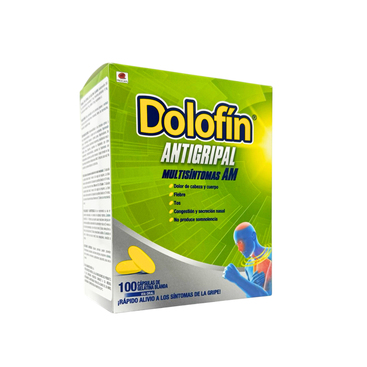 Dolofin Antigripal Multisintomas AM Display de 100 Capsulas.