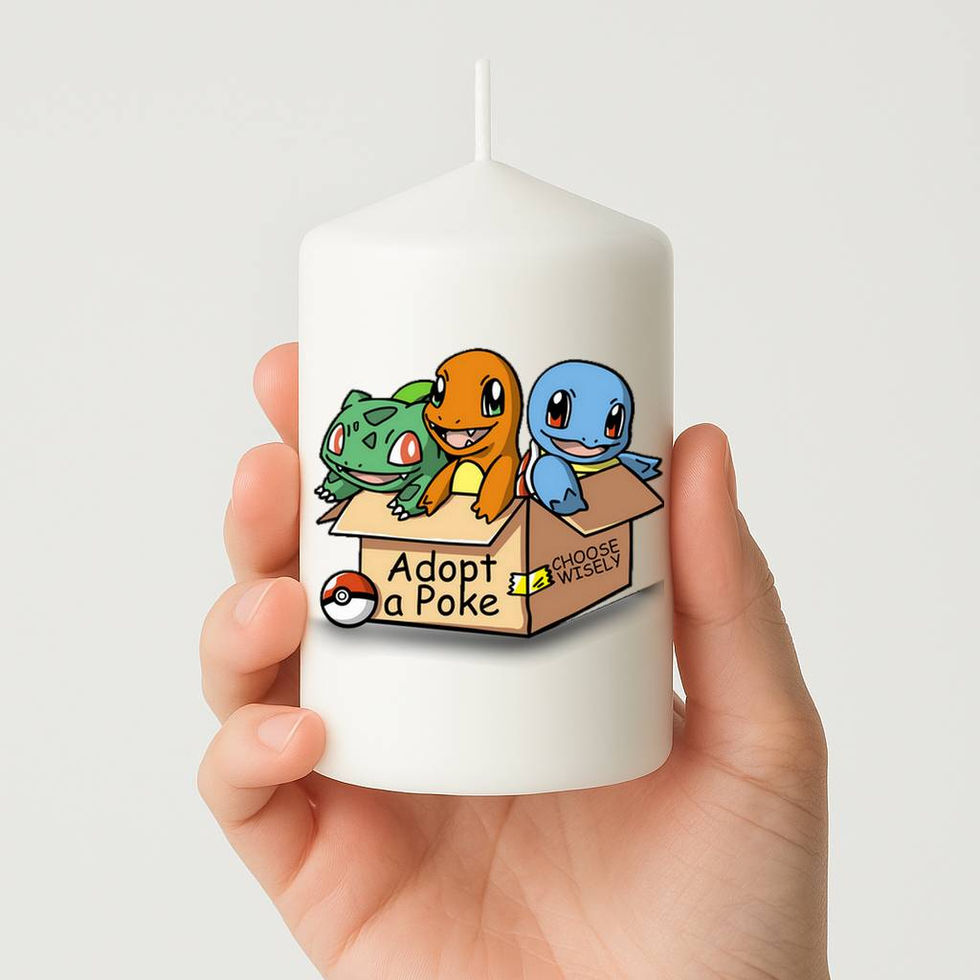 Bougie personnalisée Adopt a pokemon