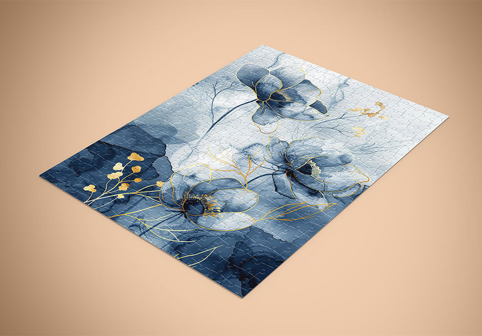 Puzzle 500 ou 1000 pièces fleurs watercolor