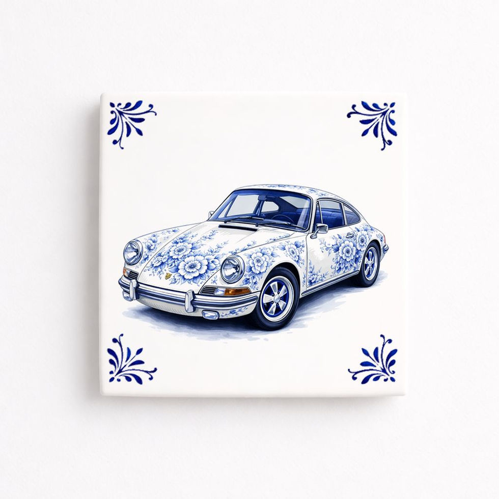 carreau-decoratif-porsche-911-style-bleu-delft-ceramique-decoration-murale