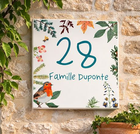 Carreau numéro de maison personnalisé