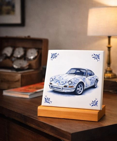 carreau-decoratif-porsche-911-style-bleu-delft-ceramique-decoration-murale