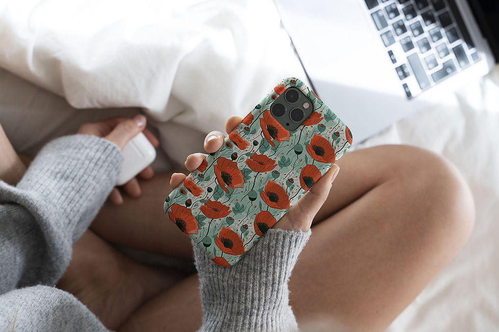 coque iphone fleur coquelicot