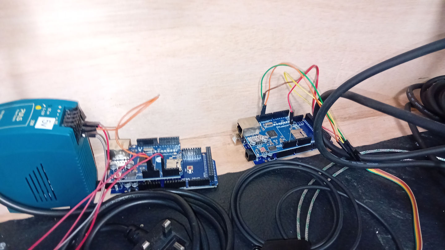 Arduinos were utilized as a cost-effective I/O solution for monitoring the Boolean states of each asset equipped with air and power monitoring systems.