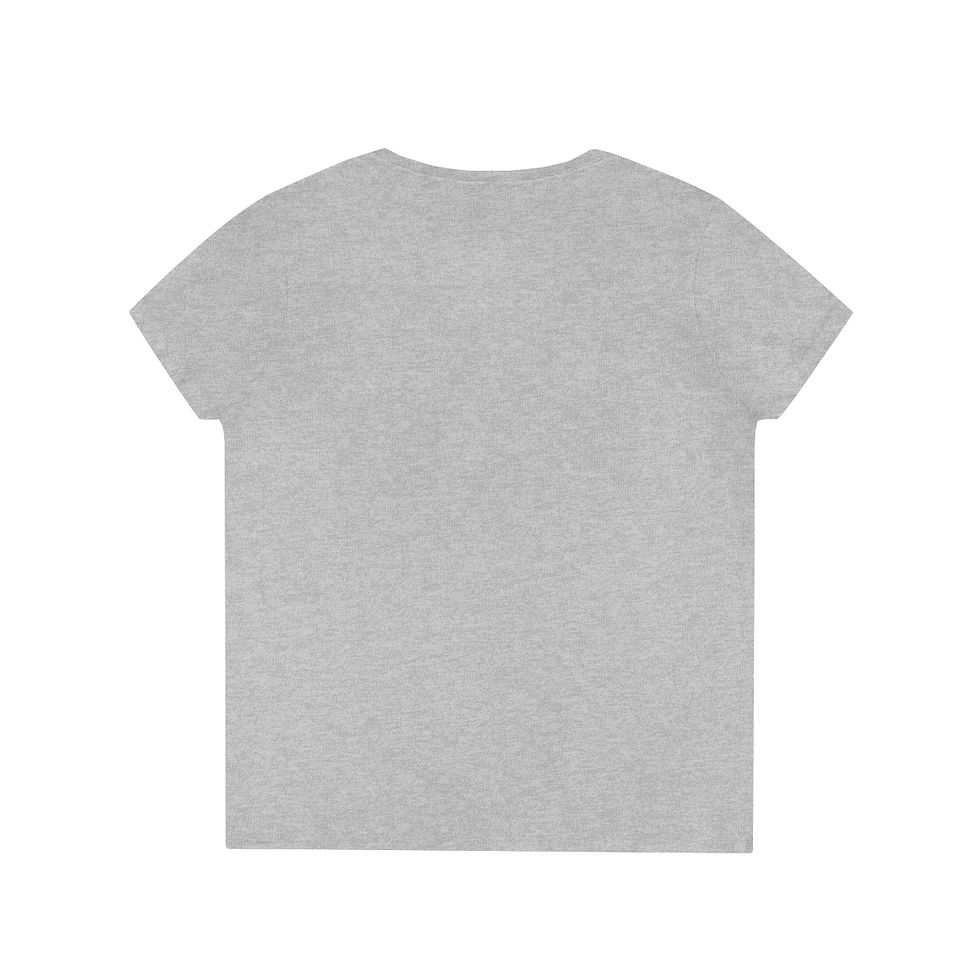 Thumbnail: "Just a girl who loves coffee" - Ladies' V-Neck T-Shirt