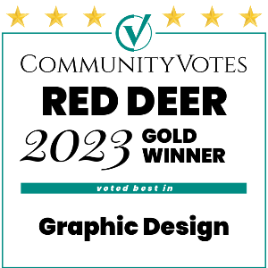 Community Votes Red Deer 2023 Gold Winner: Graphic Design