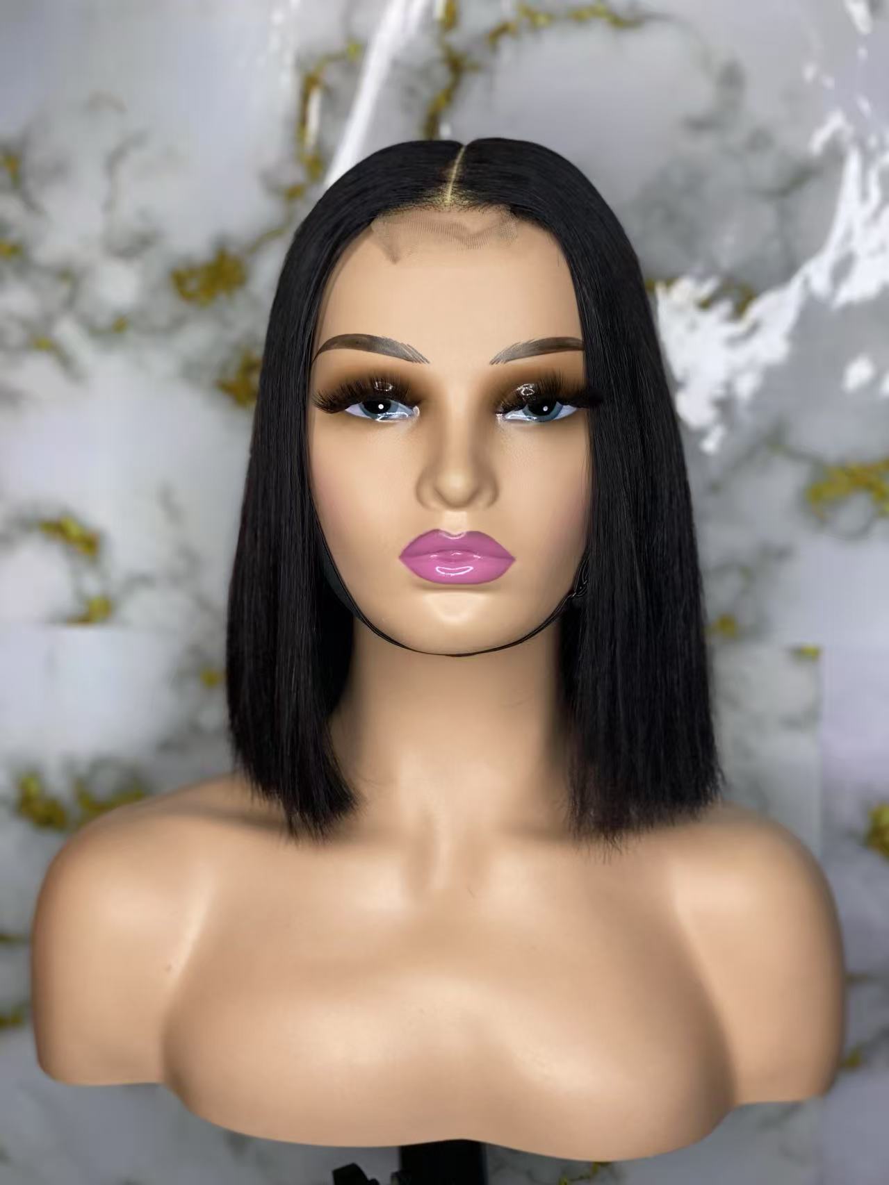 Luxury 10 inches 2by6 Sdd Vietnamese Bonestraight Bob wig