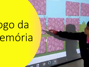 Jogo da Memória com a tela interativa Goobotech