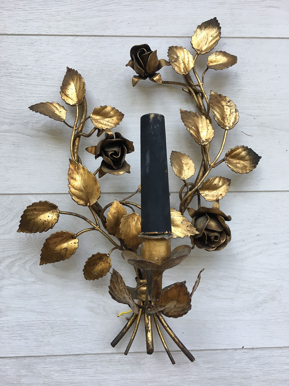 Thumbnail: sold Vintage French Gilded sconce/wall light