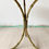 Thumbnail: SOLD Faux Bamboo Gueridon Table With Brass Tripod Base