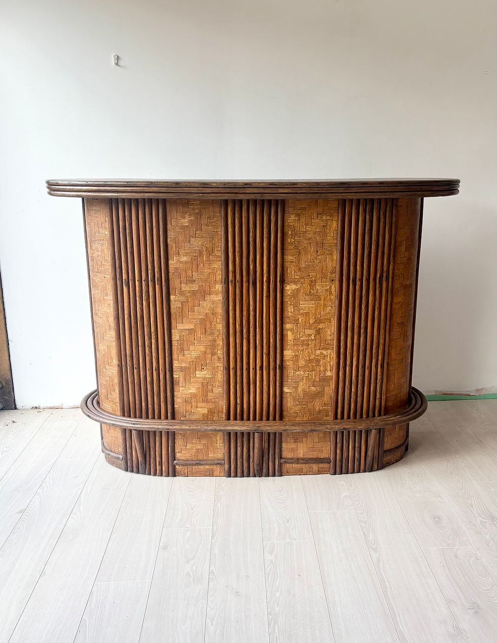 Thumbnail: Vintage French Bamboo And Rattan Bar