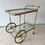 Thumbnail: SOLD Vintage French brass drinks trolley