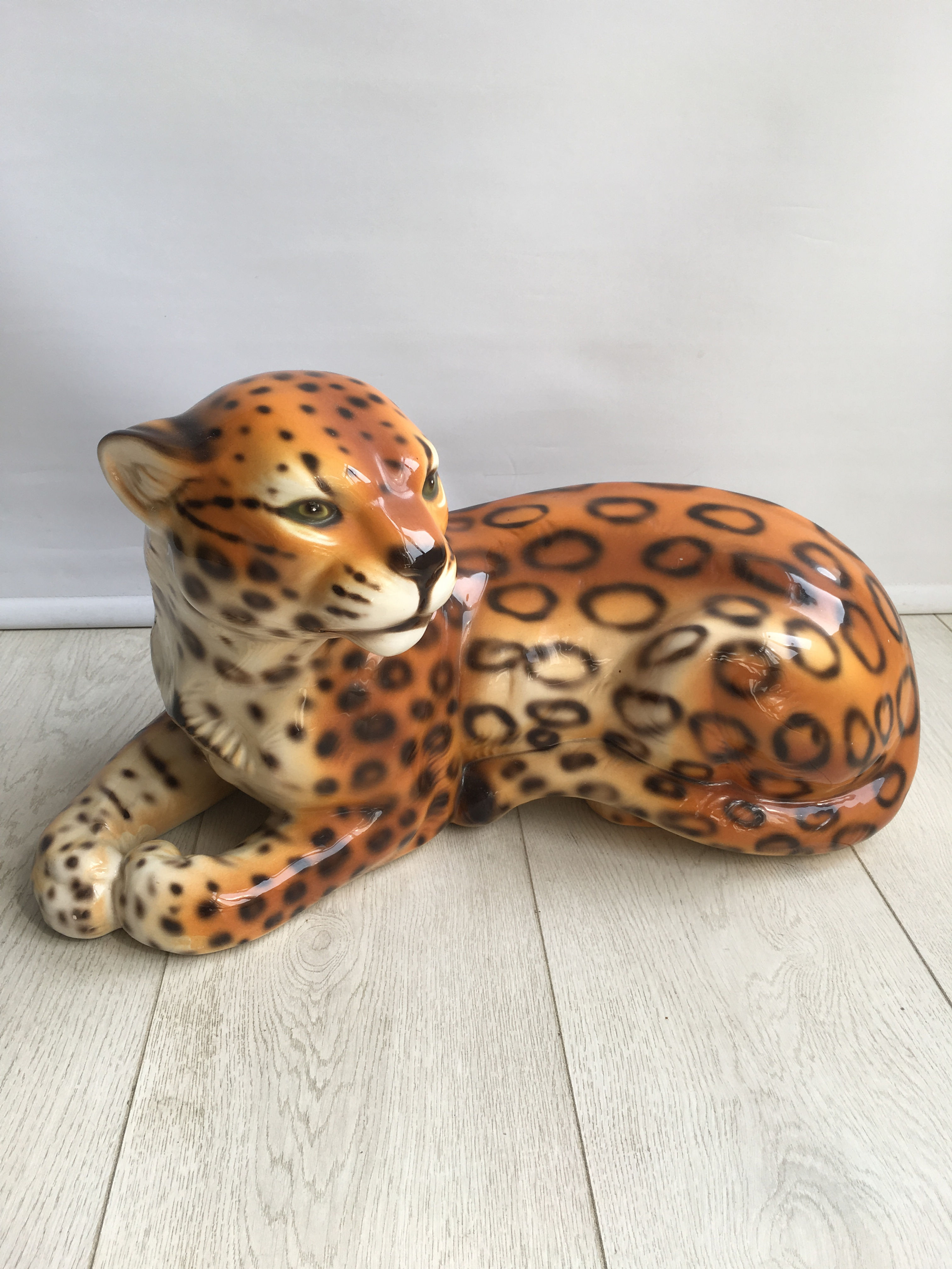 SOLD Vintage ceramic leopard