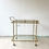 Thumbnail: SOLD Vintage Italian Faux Brass Bamboo Drinks Trolley ref 6655