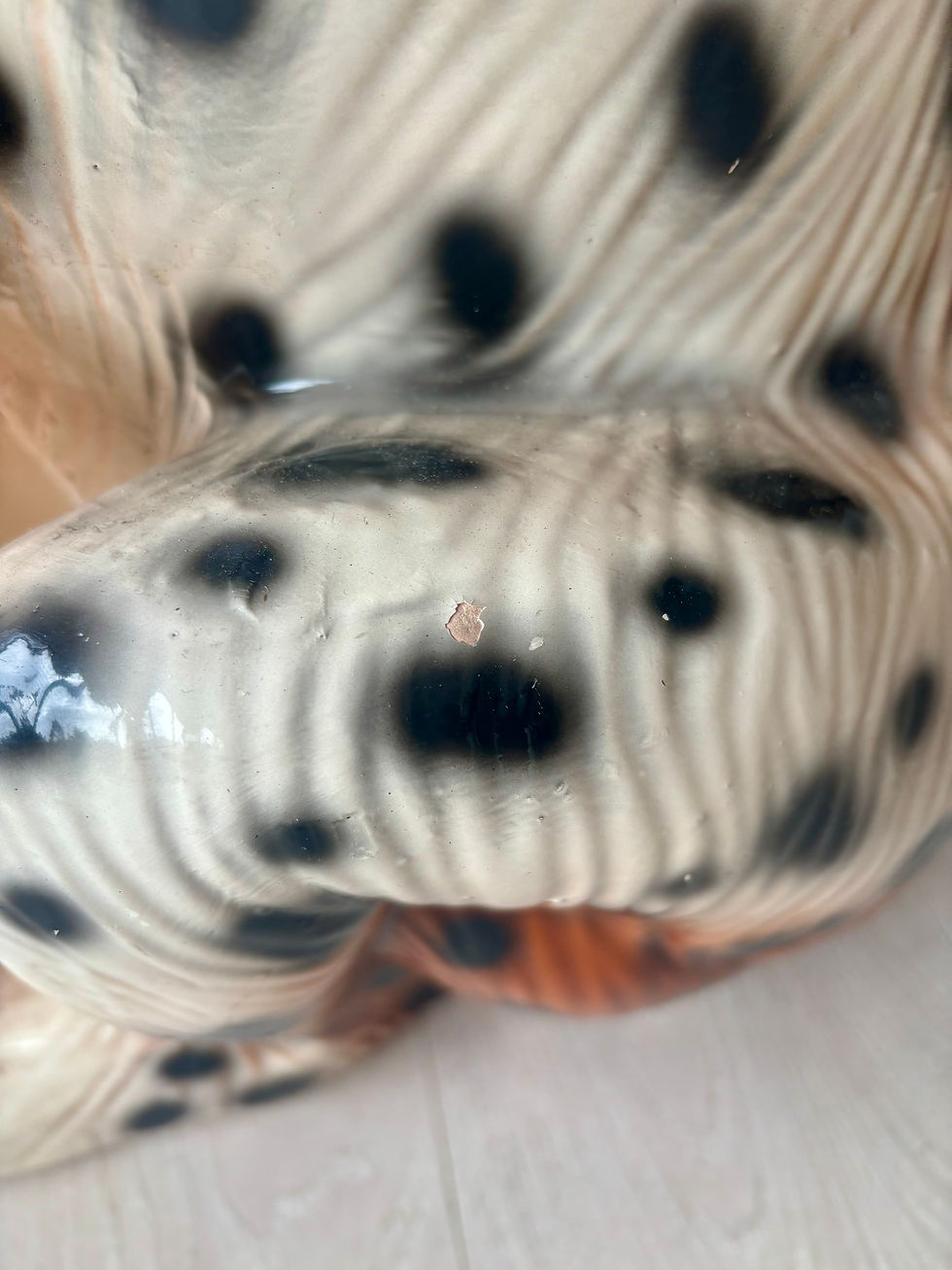 Thumbnail: Large Vintage Cheetah Leopard Statue