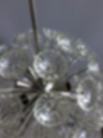 Thumbnail: Floral glass sputnik chandelier