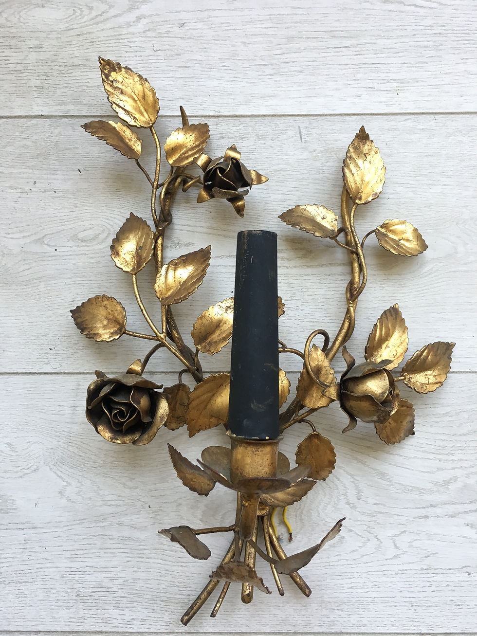 Thumbnail: sold Vintage French Gilded sconce/wall light