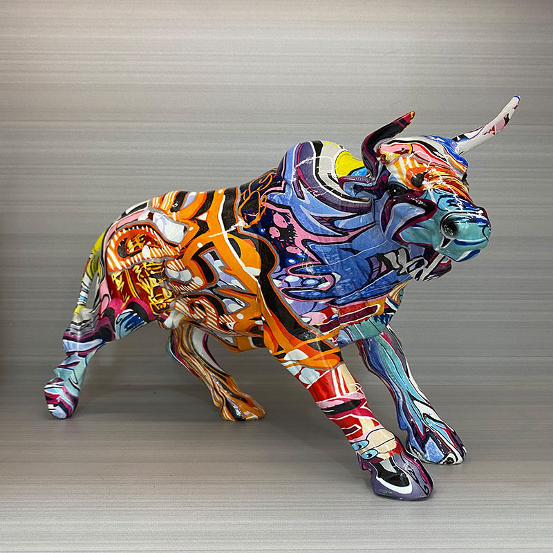 縮圖：Water Transfer Printing Cow Statue 