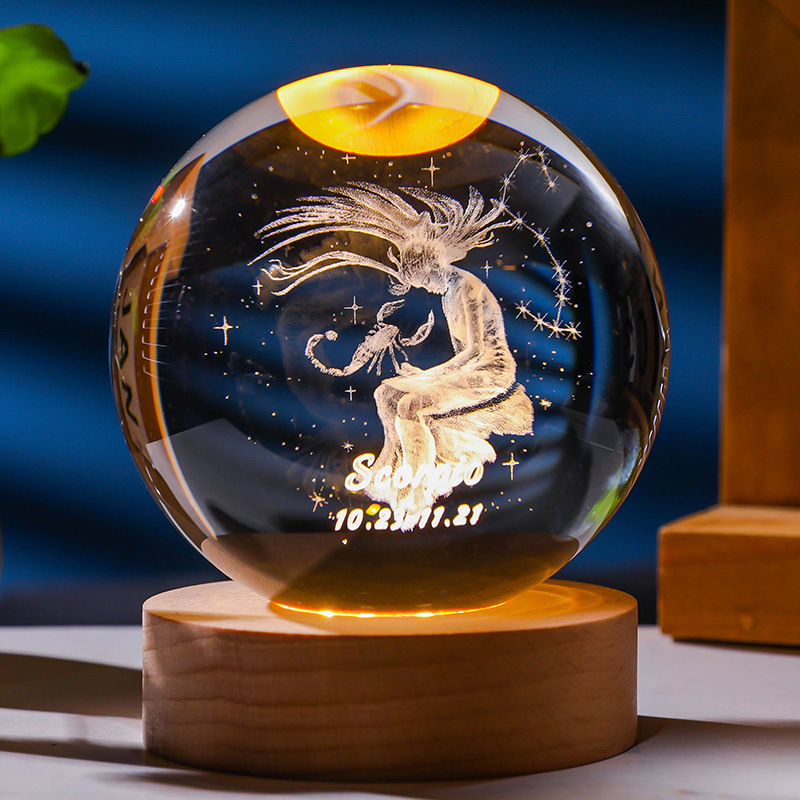 Thumbnail: 3D Constellation Crystal Ball Night Light 